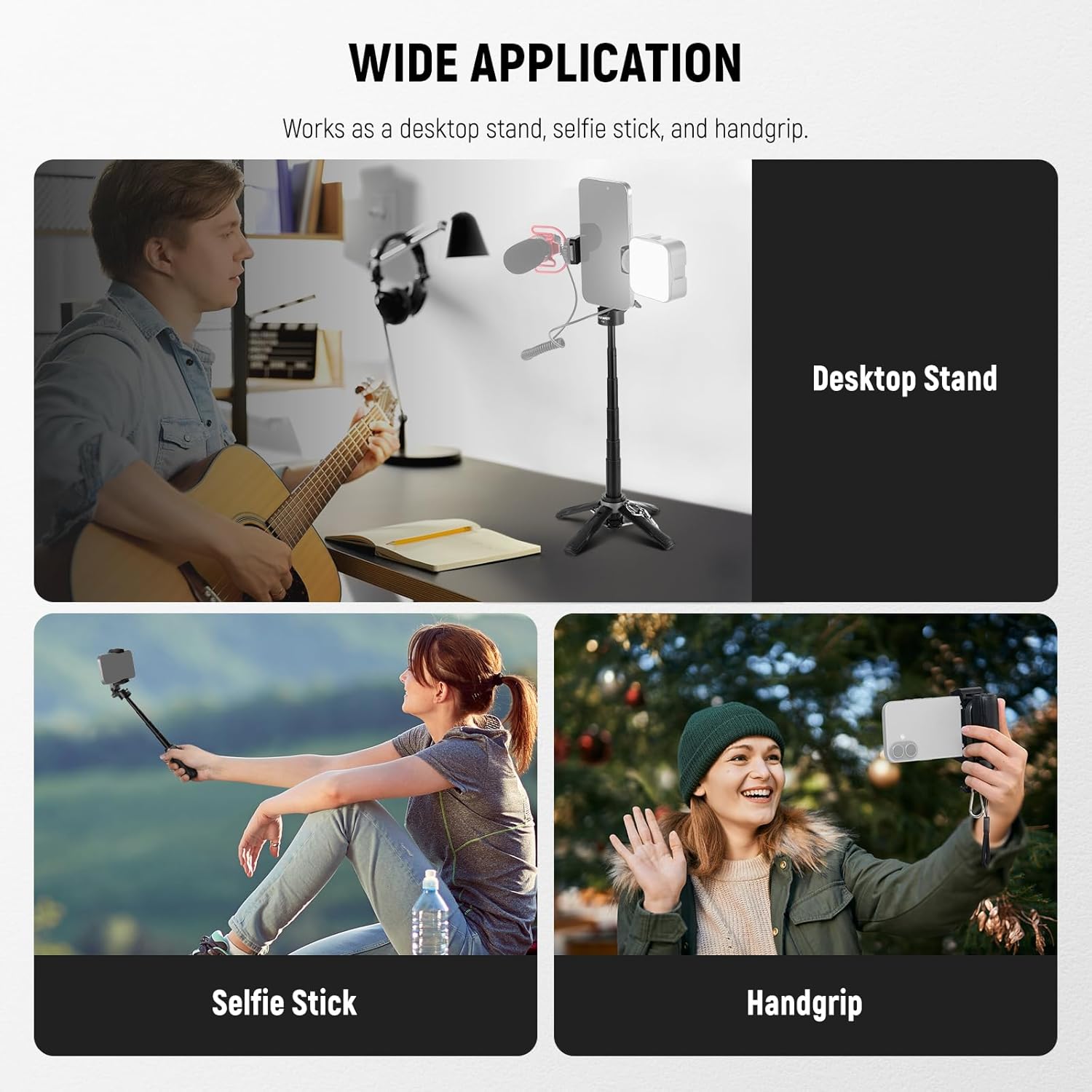 SnapPro 3-in-1 Creator Stick – Tripod, Selfie, Grip