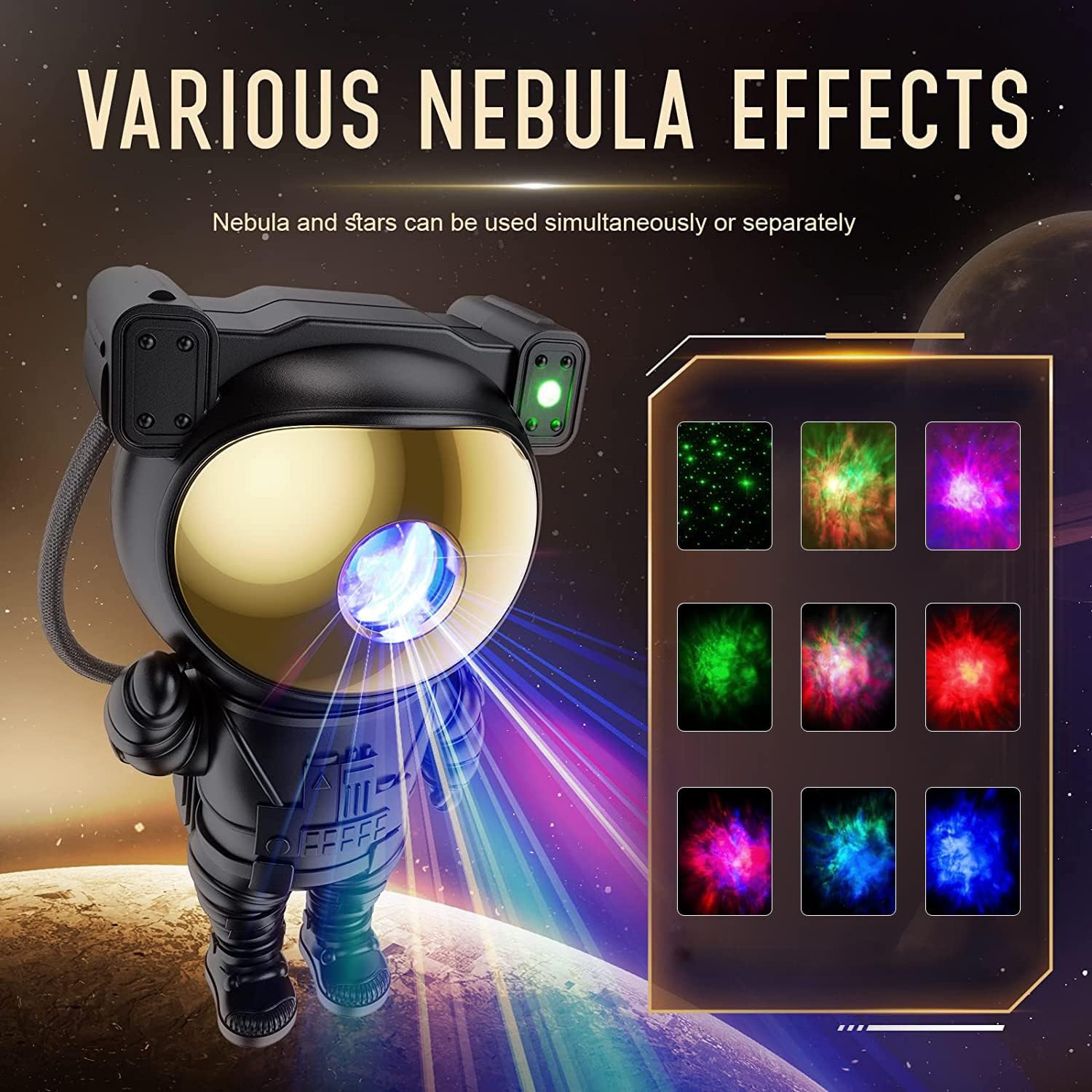 CosmoGlow Astronaut Galaxy Projector