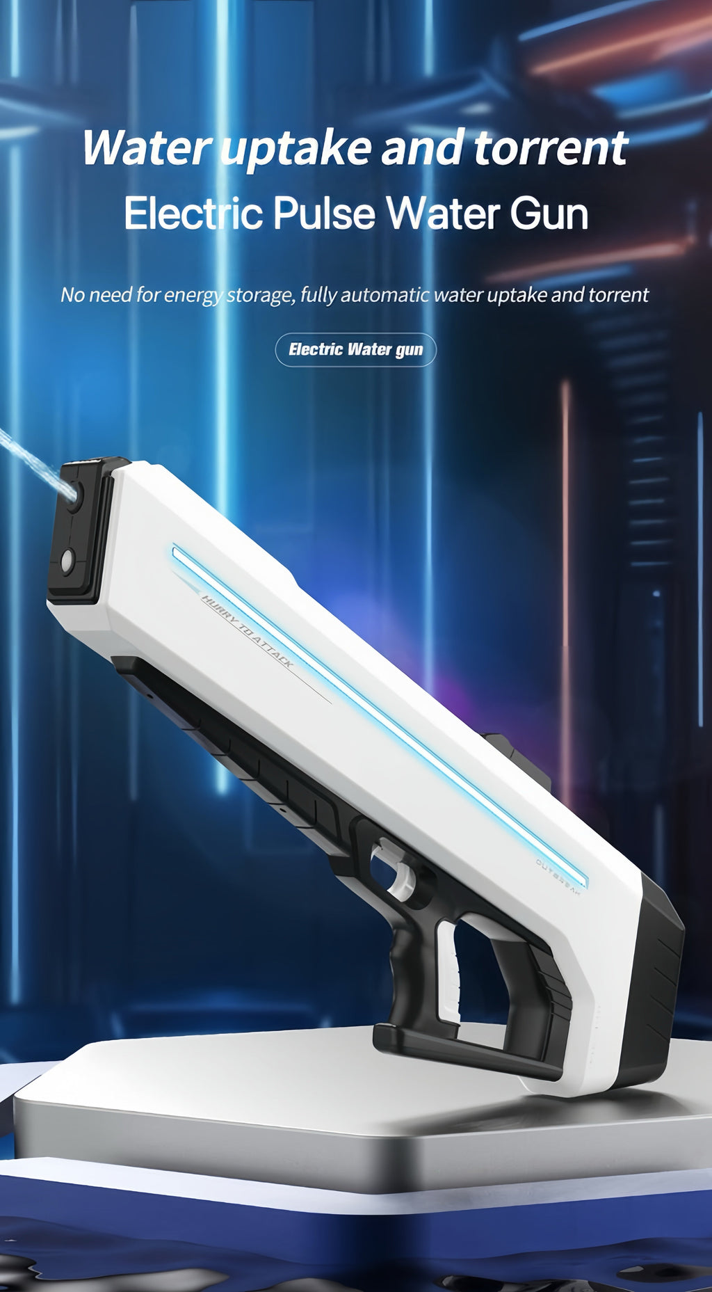 RapidJet Pro - Electric Pulse Water Gun
